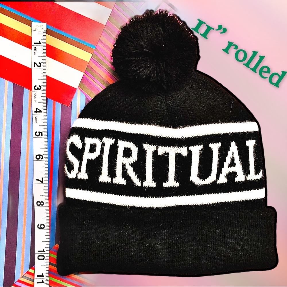 NWOT Spiritual Gangster winter knit logo beanie - Picture 5 of 15